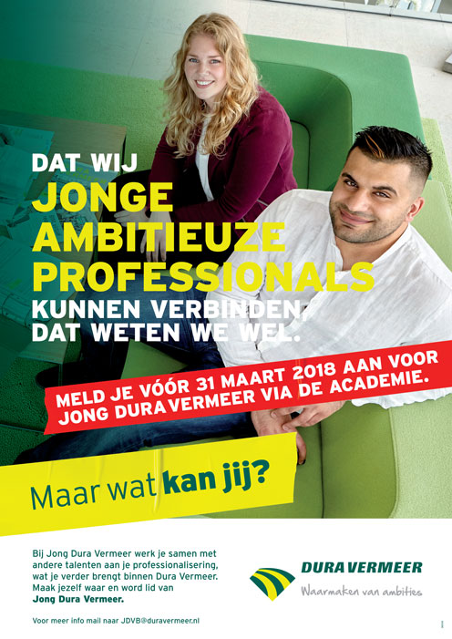 Ontwerp talent poster Dura Vermeer